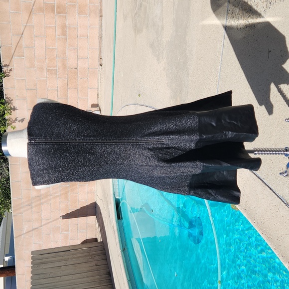 EUC Club Monaco Wool & Leather Dress - Size 8 - Picture 6 of 15